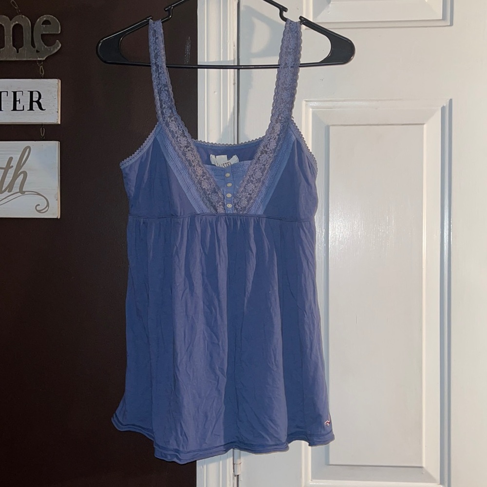 Holistic blue tank top old style